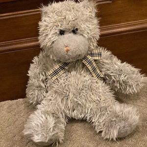 Chosun international grey stuffed teddy bear 16 inches ( EUC)